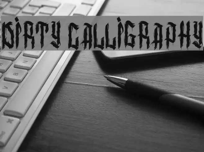 dirty calligraphy Example 3
