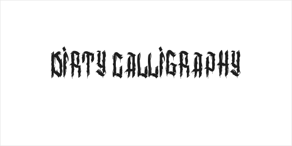dirty calligraphy Logo