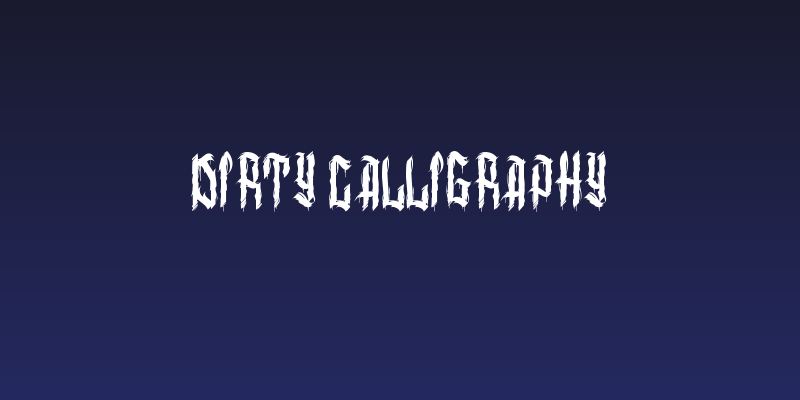 dirty calligraphy Social Header