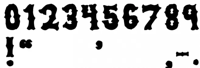 dirty sox Font OTHER CHARS