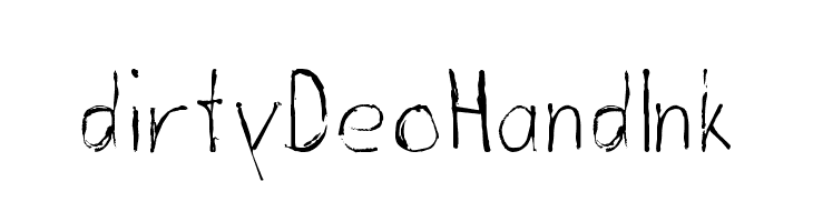 dirtyDeoHandInk  Frei Schriftart Herunterladen