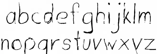 dirtyDeoHandInk Caratteri MINUSCOLO