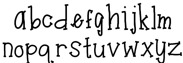 dirtywastebuckets Font LOWERCASE