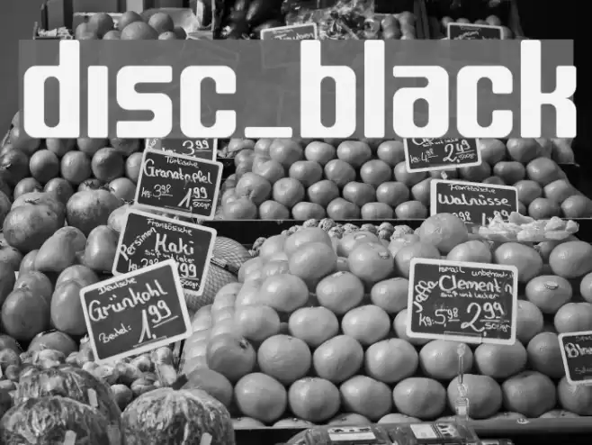 disc_black Font examples