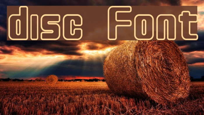 disc फ़ॉन्ट examples