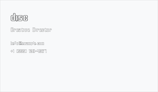 disc Business Card