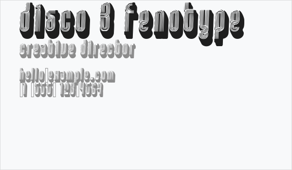 disco 3 fenotype Business Card