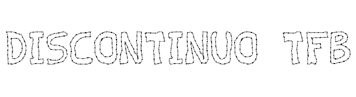 discontinuo tfb Font