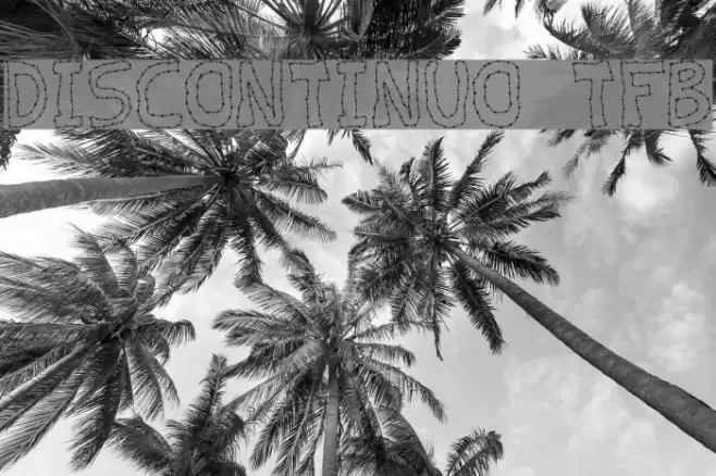 discontinuo tfb Font examples