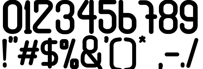 displaying Font OTHER CHARS