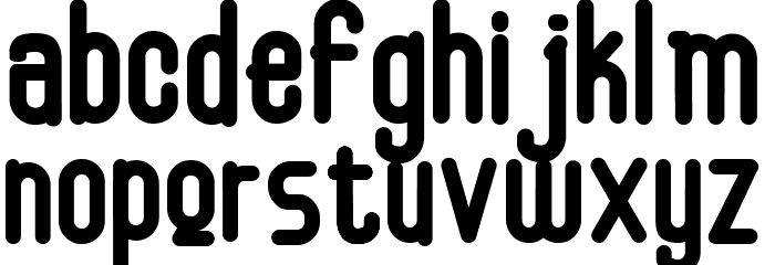 displaying Font LOWERCASE