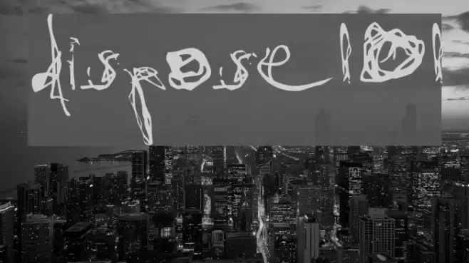 dispose101 Font examples