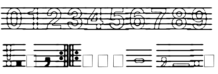 distracted musician Font OTHER CHARS