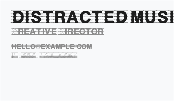 distracted musician Business Card