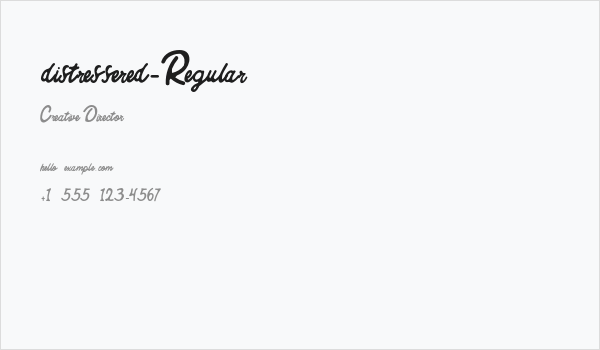 distressered-Regular Business Card