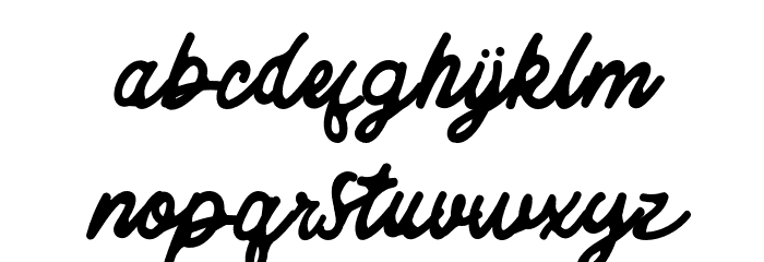 distressered-Regular Font LOWERCASE