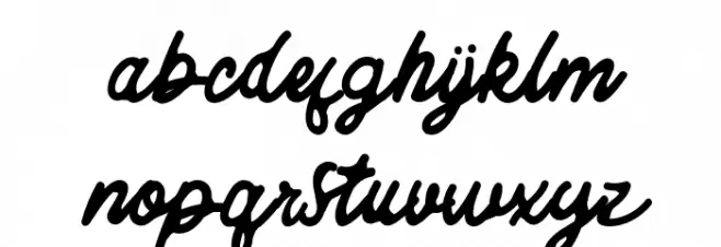 distressered-Regular Font LOWERCASE