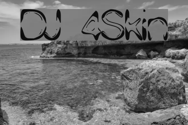 DJ 4Skin Font examples