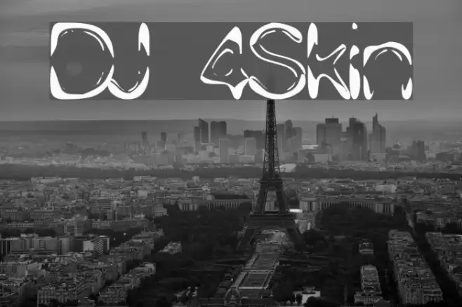 DJ 4Skin Font examples