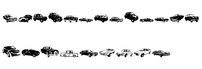 DJ Autocar Font LOWERCASE
