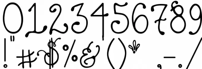 DJ Fancy Font OTHER CHARS