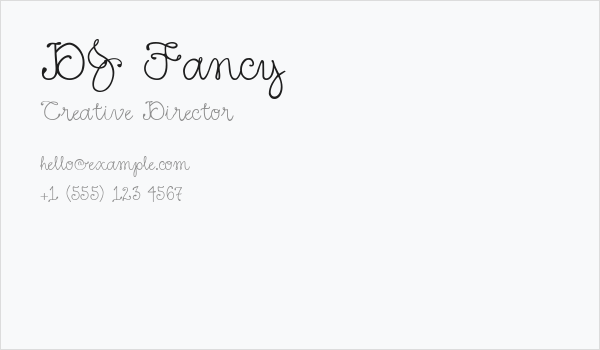 DJ Fancy Business Card