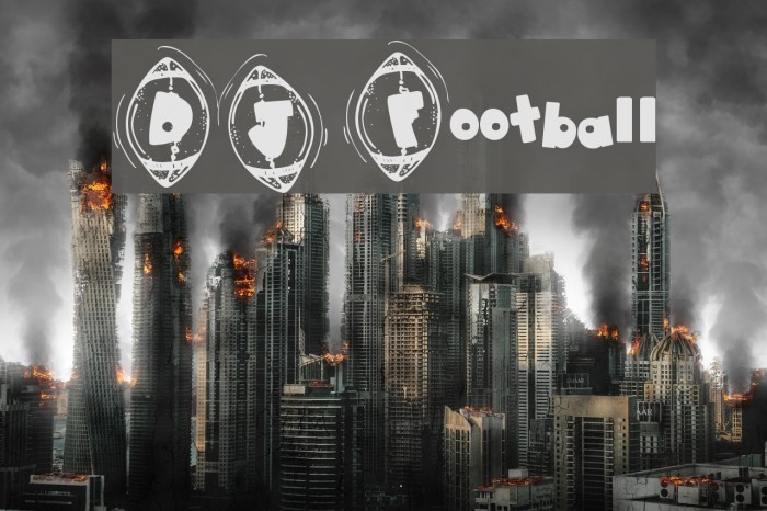 DJ Football Font examples