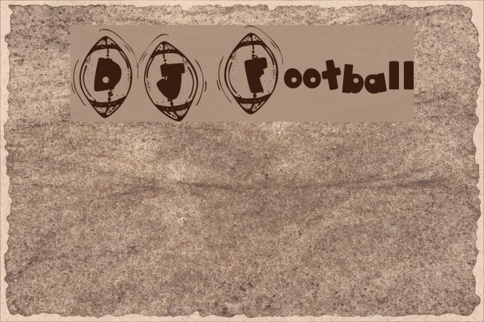 DJ Football Font examples