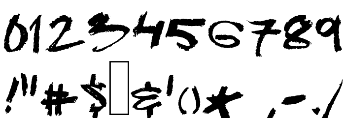 DJ Gross Font OTHER CHARS