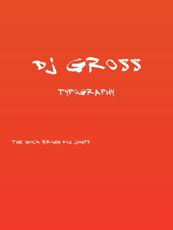 DJ Gross Poster