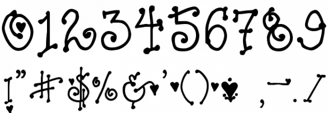 DJ Love Font OTHER CHARS