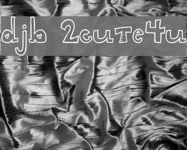 DJB 2CUTE4U Caratteri examples