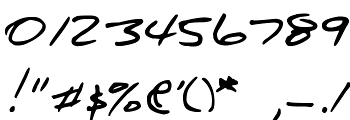 DJB About a Boy Font OTHER CHARS