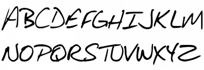 DJB About a Boy Schriftart Groß