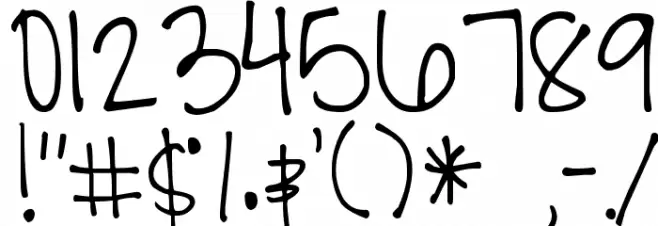 DJB All Cool Chicks Font OTHER CHARS