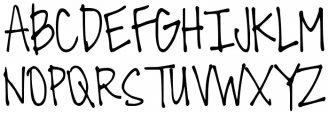 DJB All Cool Chicks Schriftart Groß