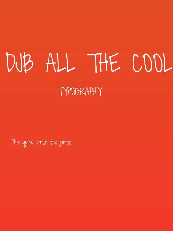 DJB All the Cool Chicks Poster