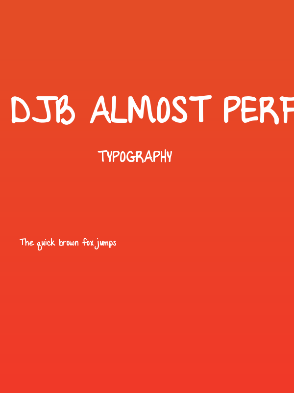 DJB Almost Perfect Poster