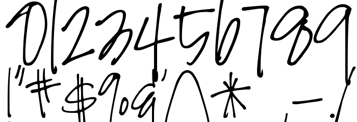 DJB Angel Baby Font OTHER CHARS