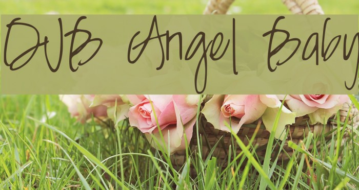 DJB Angel Baby Font examples