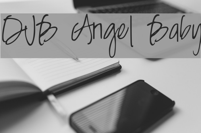 DJB Angel Baby Font examples