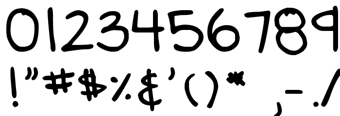 DJB Annalise the Bold Bold Font OTHER CHARS