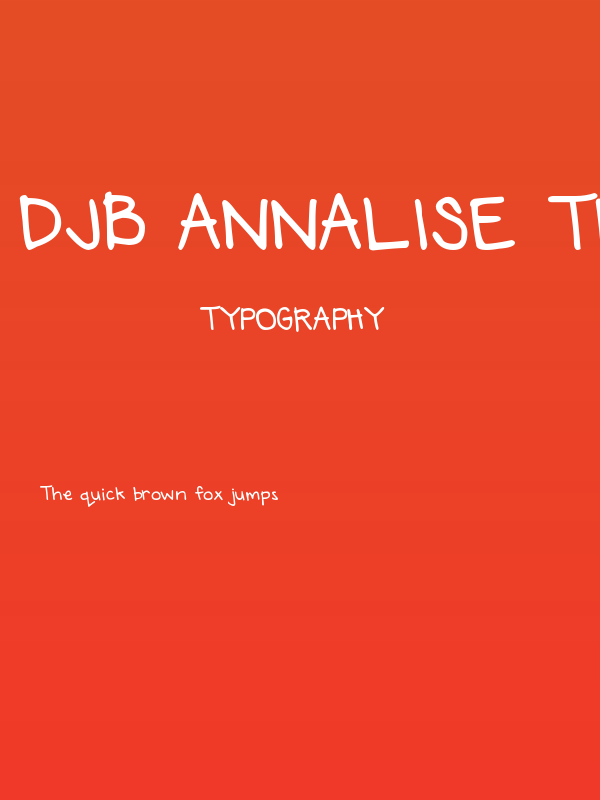 DJB Annalise the Bold Bold Poster