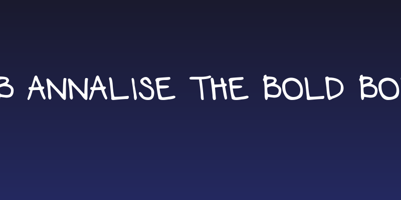 DJB Annalise the Bold Bold Social Header