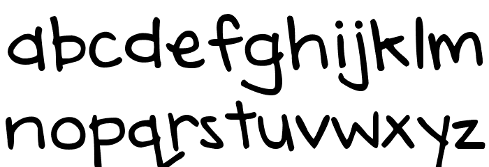 DJB Annalise the Bold Bold Font LOWERCASE