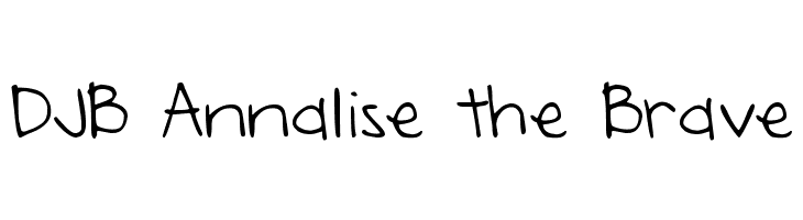 DJB Annalise the Brave  Frei Schriftart Herunterladen