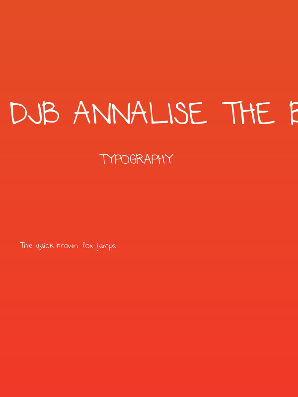 DJB Annalise the Brave Poster