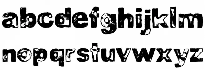 DJB BAD STAMP JOB 1 Шрифта ВЕРХНИЙ