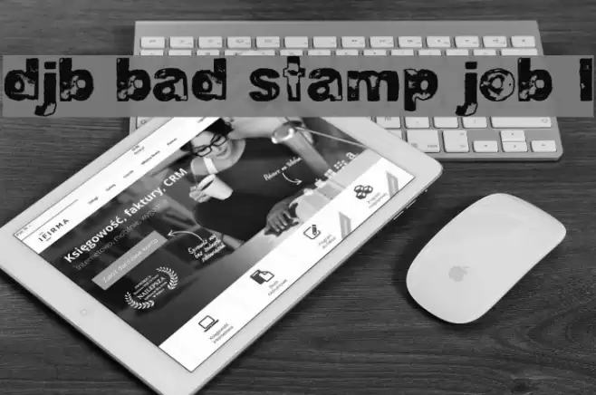 DJB BAD STAMP JOB 1 Font examples