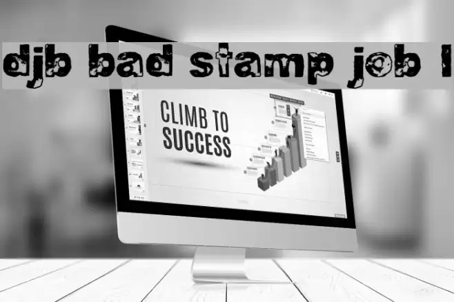 DJB BAD STAMP JOB 1 Font examples